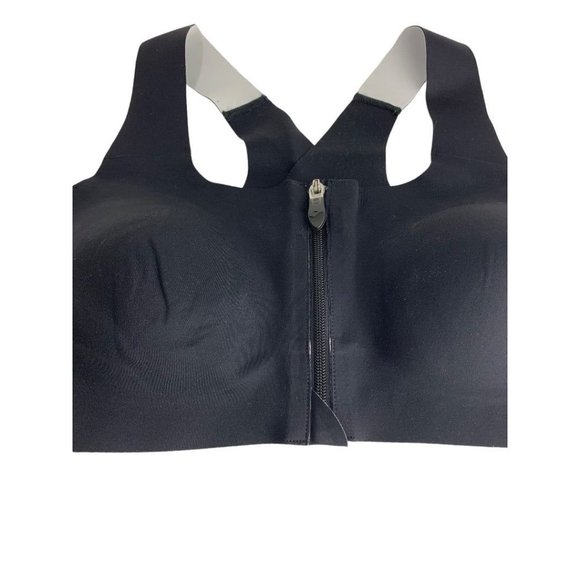 32C Brooks Dare Zip Racerback Running Sports Bra Front Zip S20 Style 350075 - Picture 2 of 10